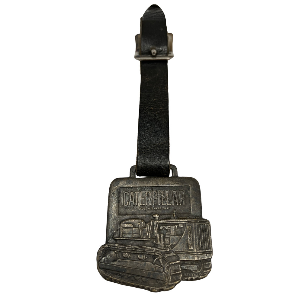 Vintage Watch Fob Featuring John Fabick Tractor Company & Caterpillar Branding
